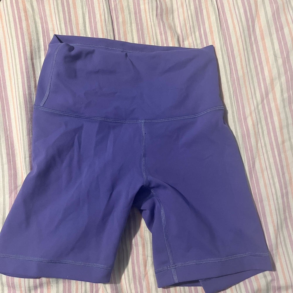 Lululemon Athletica Purple Bike Shorts High-Waisted